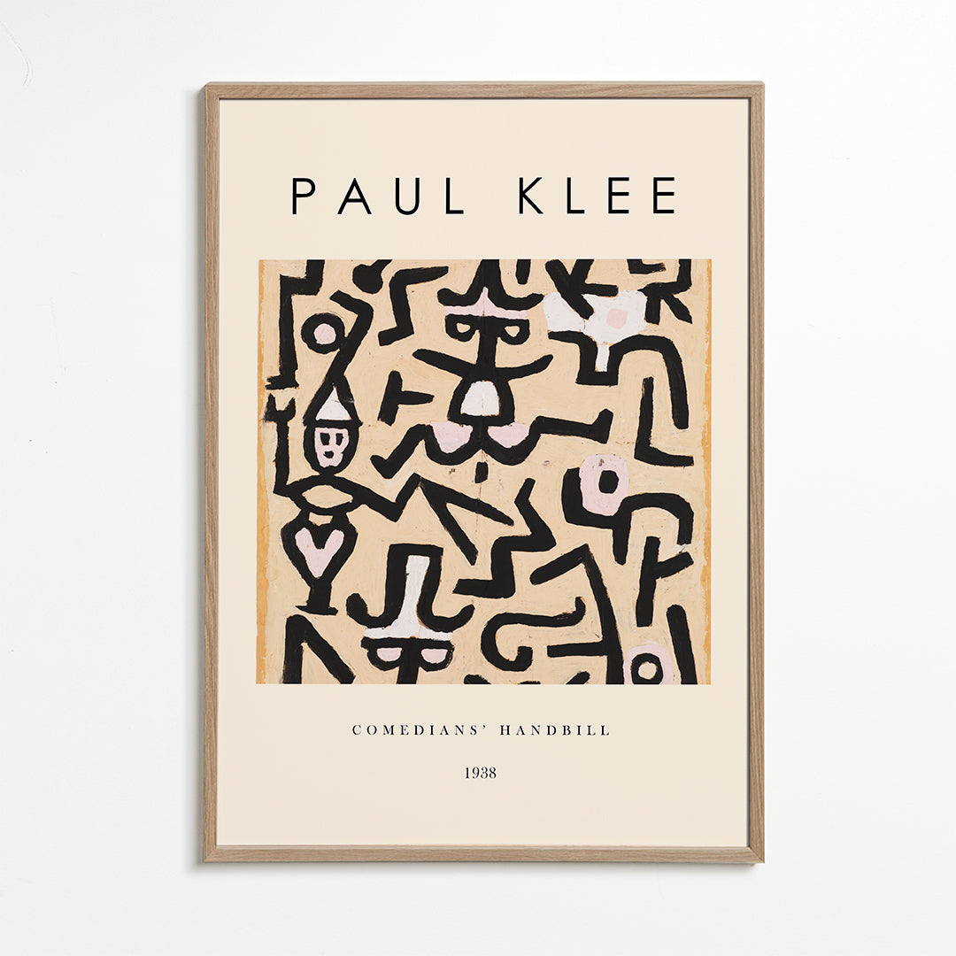 Abstrakt verk Paul Klee linjer och gester 1938