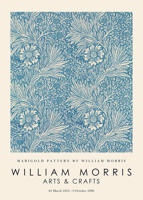 Botanisk poster William Morris Marigold