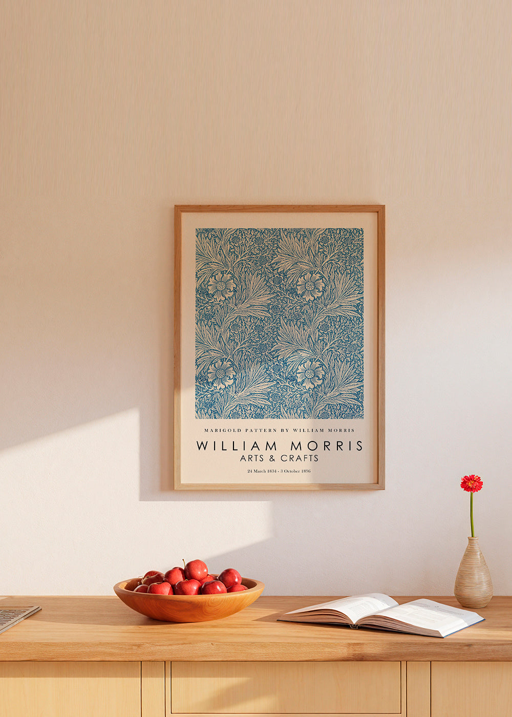 Botanisk poster William Morris Marigold