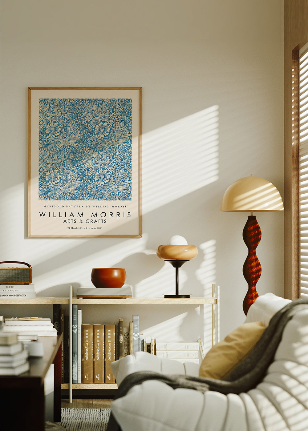 Botanisk poster William Morris Marigold