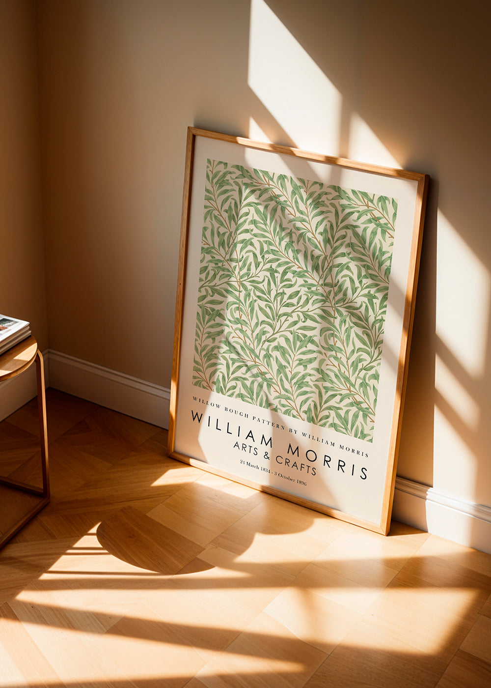 Botanisk poster Willow grenar i Morris-stil