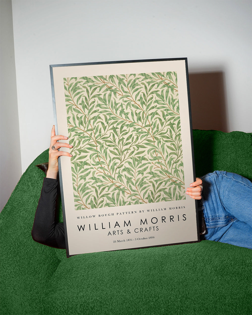 Botanisk poster Willow grenar i Morris-stil