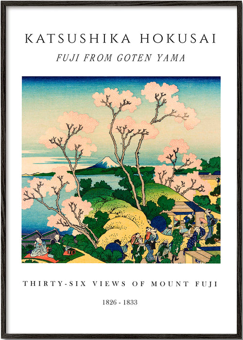 Landskapskonst: Mount Fuji med körsbärsblommor