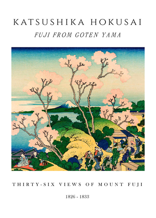 Landskapskonst: Mount Fuji med körsbärsblommor