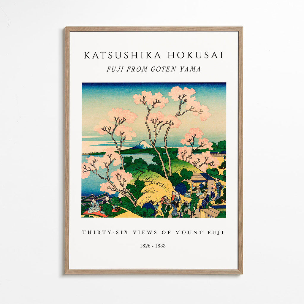 Landskapskonst: Mount Fuji med körsbärsblommor