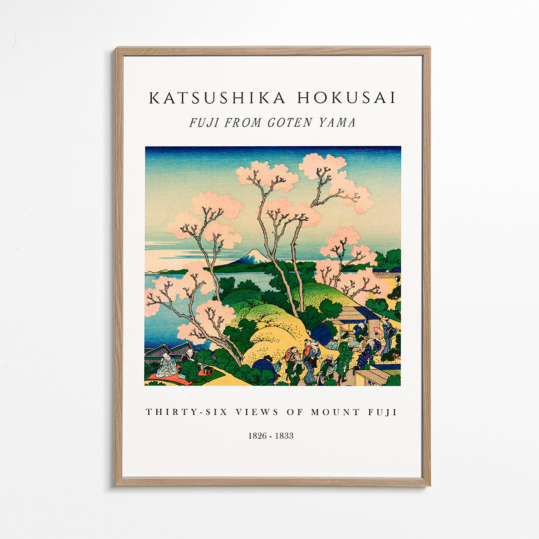 Landskapskonst: Mount Fuji med körsbärsblommor
