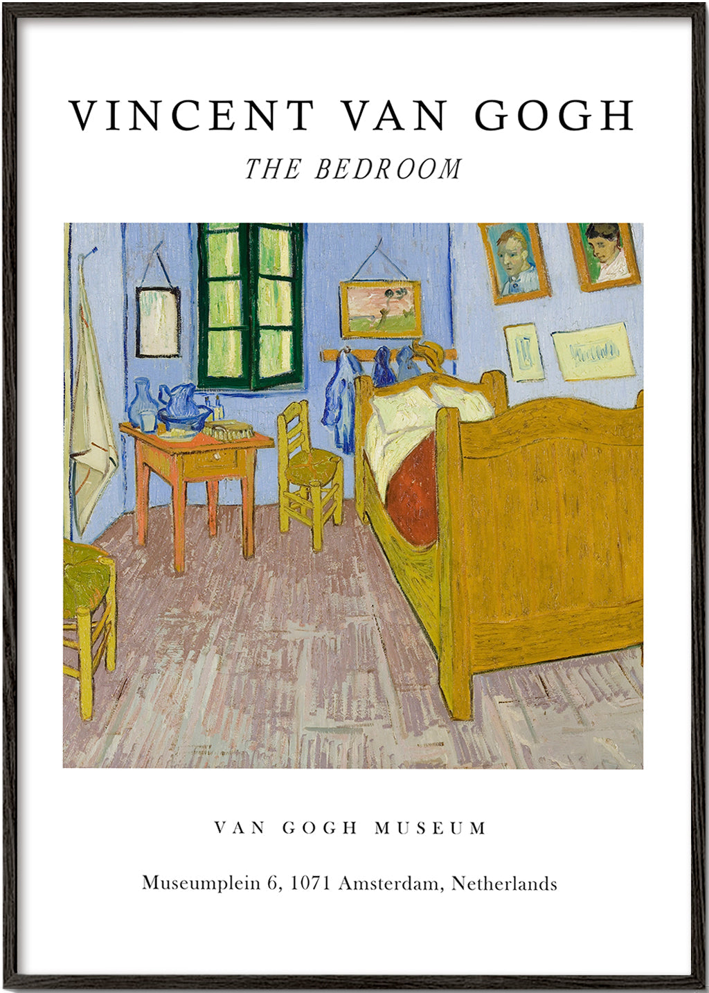 Vintage affisch: Van Goghs sovrum