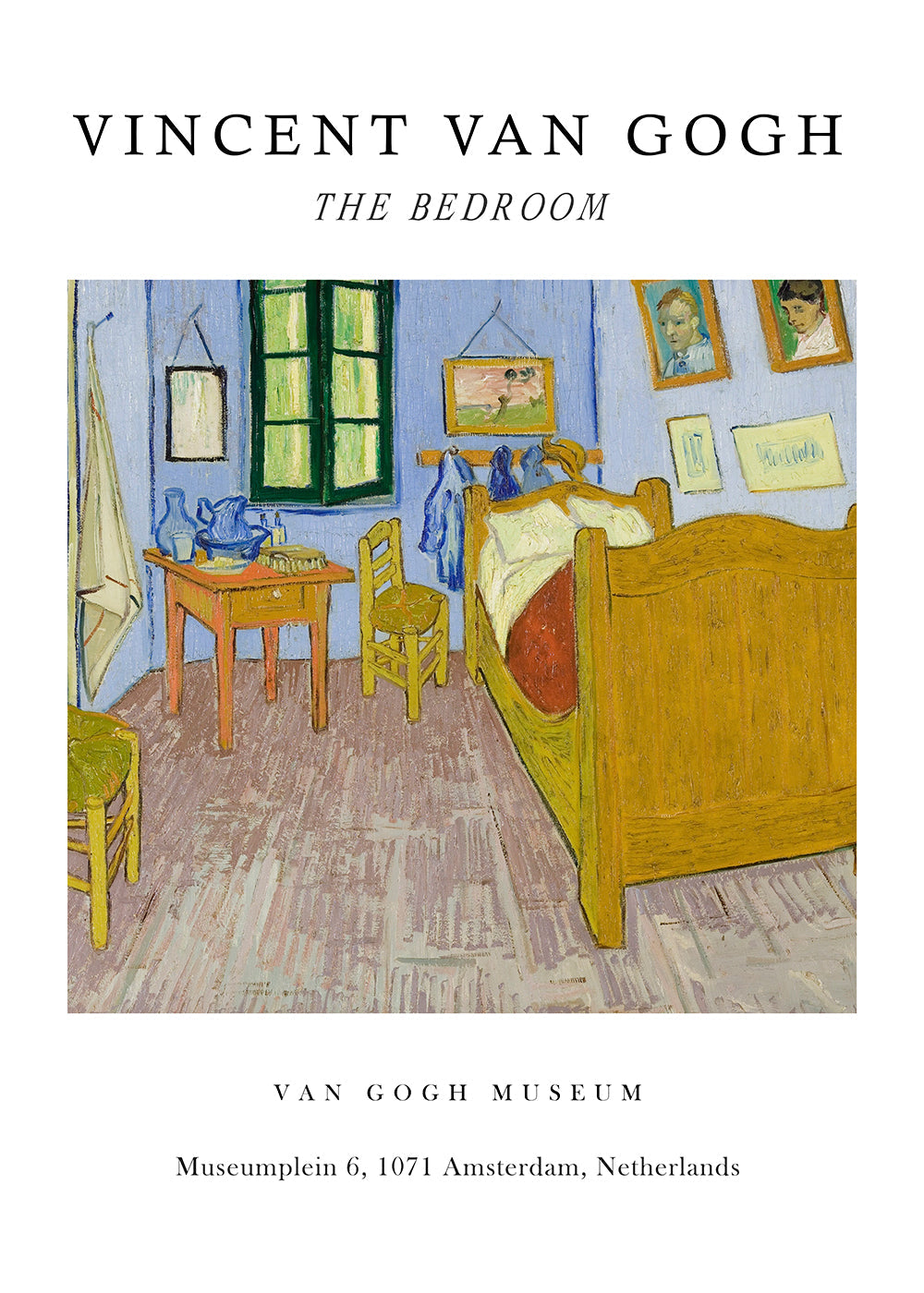 Vintage affisch: Van Goghs sovrum