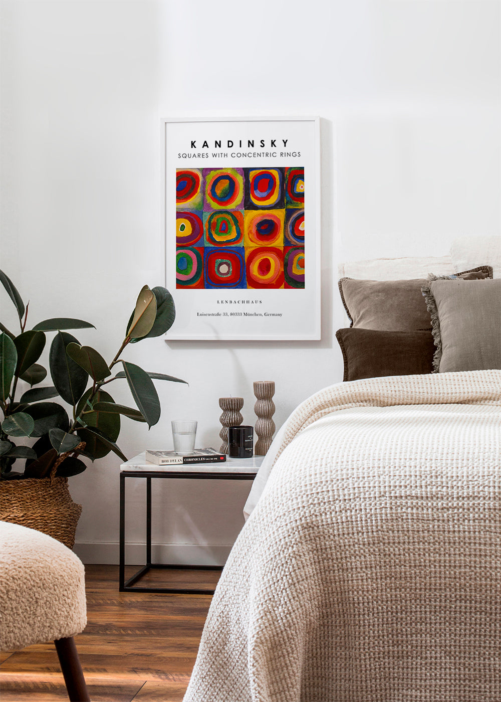 Geometrisk konst Kandinsky rutor och ringar