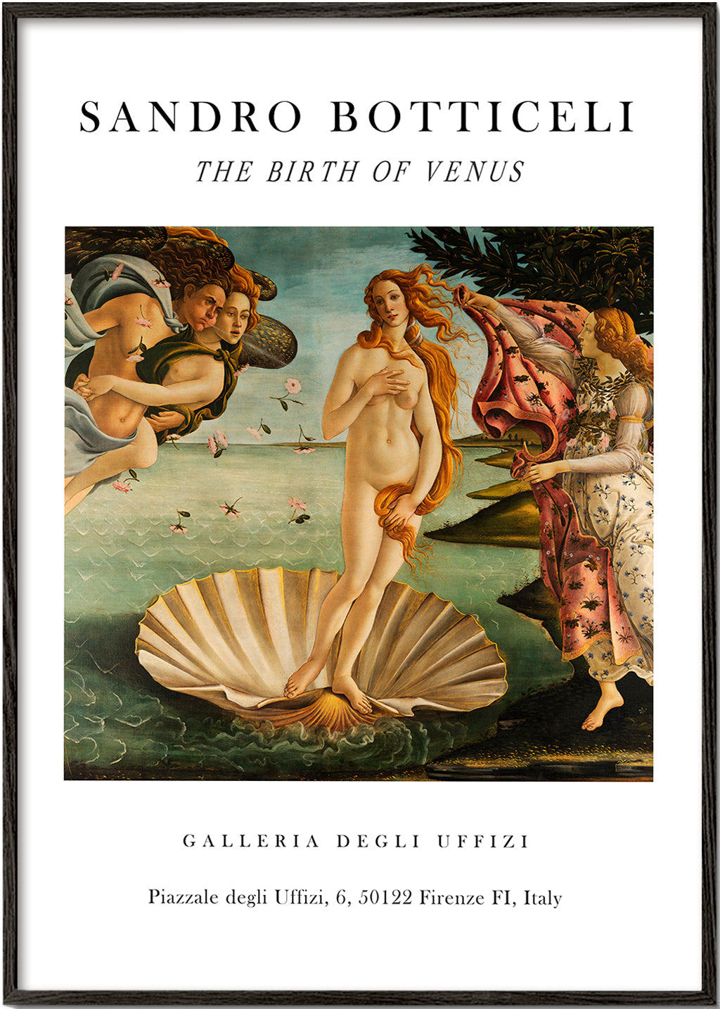 Klassisk Venus födelse-tryck av Botticelli