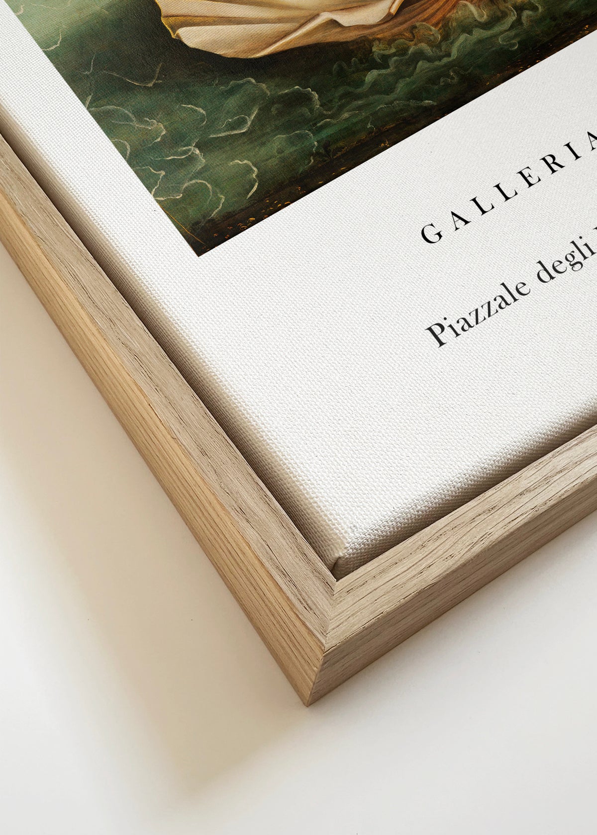 La Nascita di Venere Exhibition White - Sandro Botticelli - Framed canvas detail