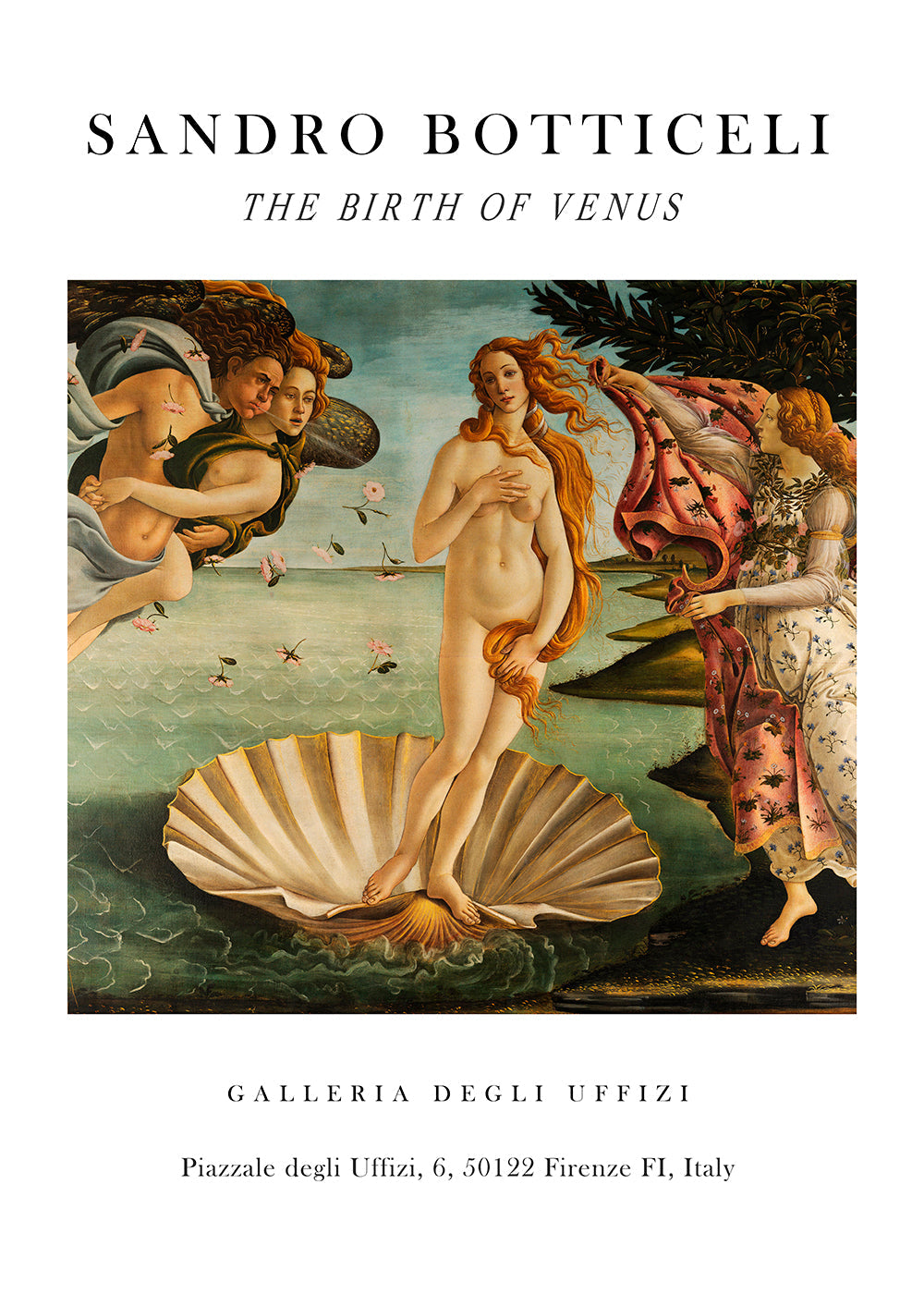 Klassisk Venus födelse-tryck av Botticelli