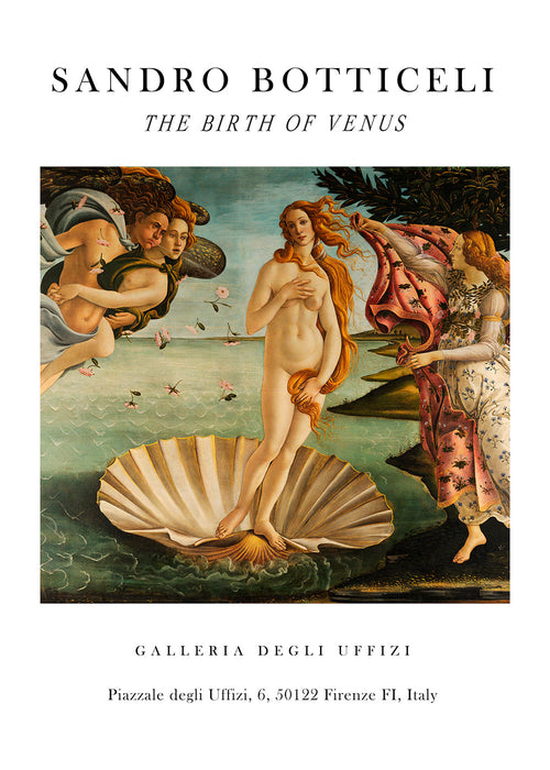 Klassisk Venus födelse-tryck av Botticelli