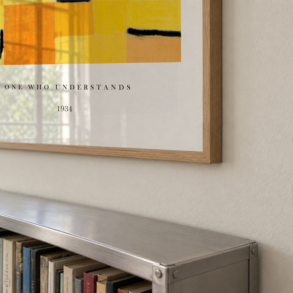 One Who Understands 2 Exhibition White - Paul Klee - Framed poster detail
