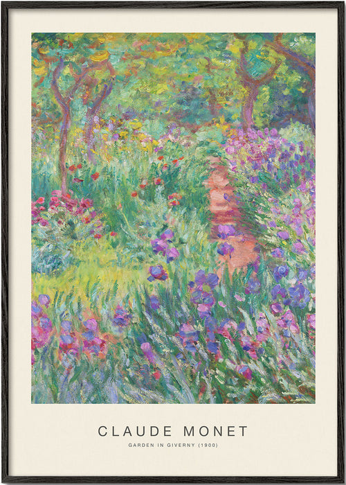 Botanisk poster Giverny trädgård