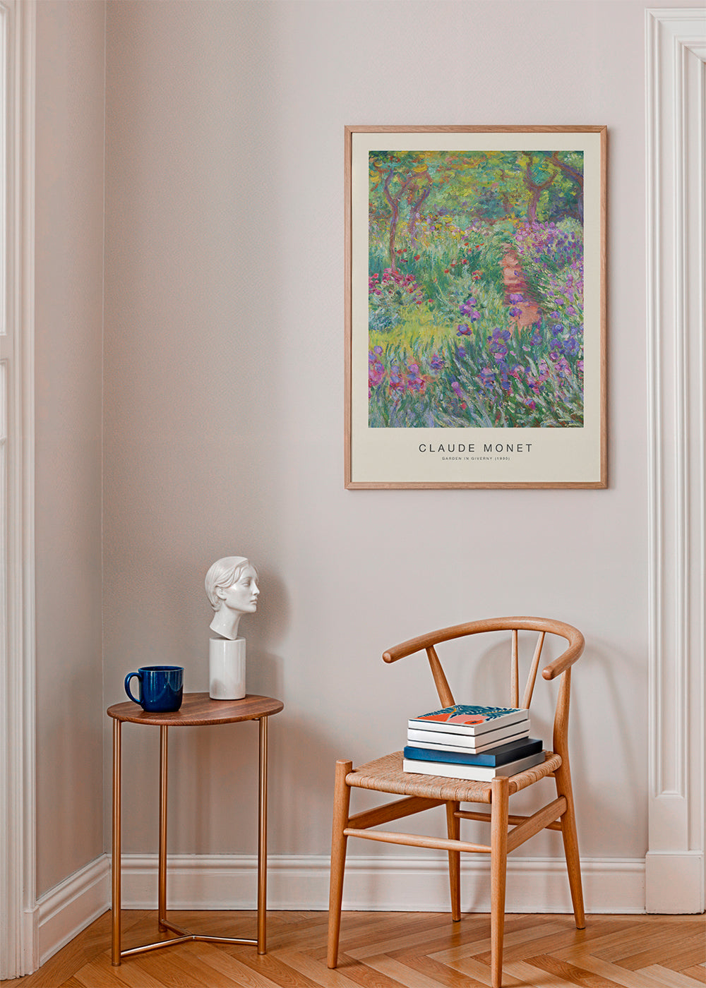 Botanisk poster Giverny trädgård