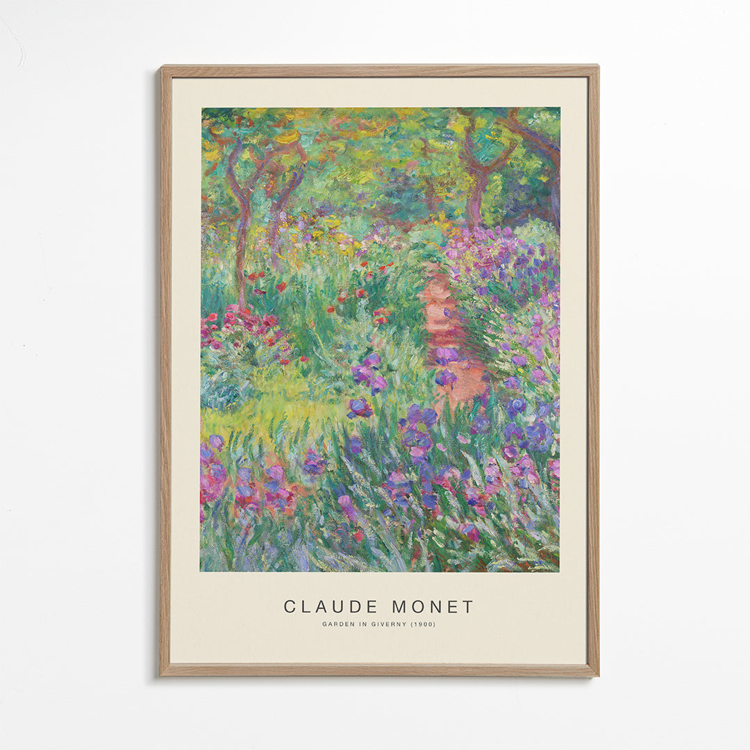 Botanisk poster Giverny trädgård