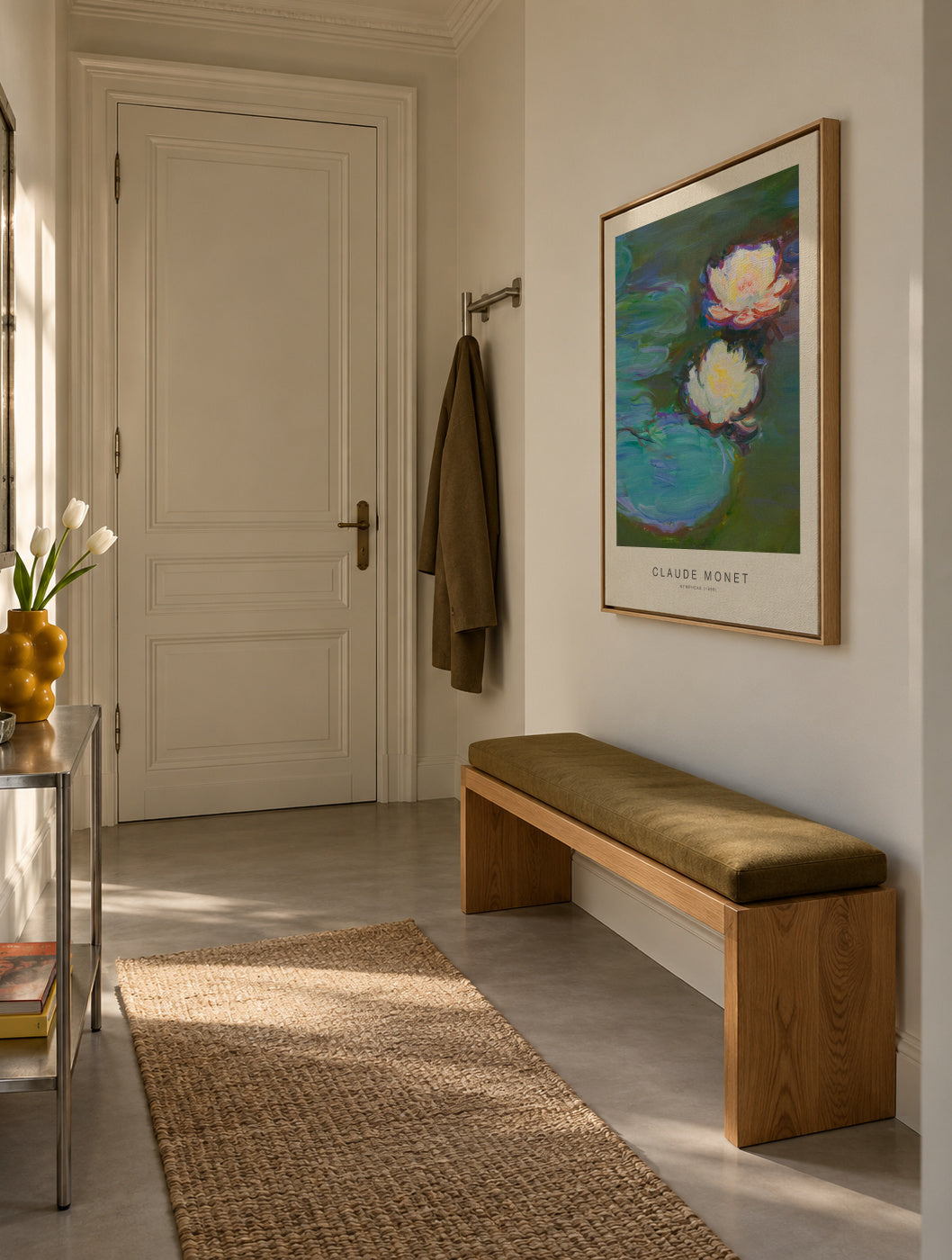 Nympheas (Special Edition) - Claude Monet - Framed canvas in an interior