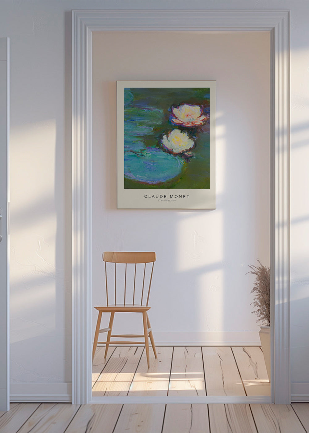 Botanisk affisch Näckrosor på vatten