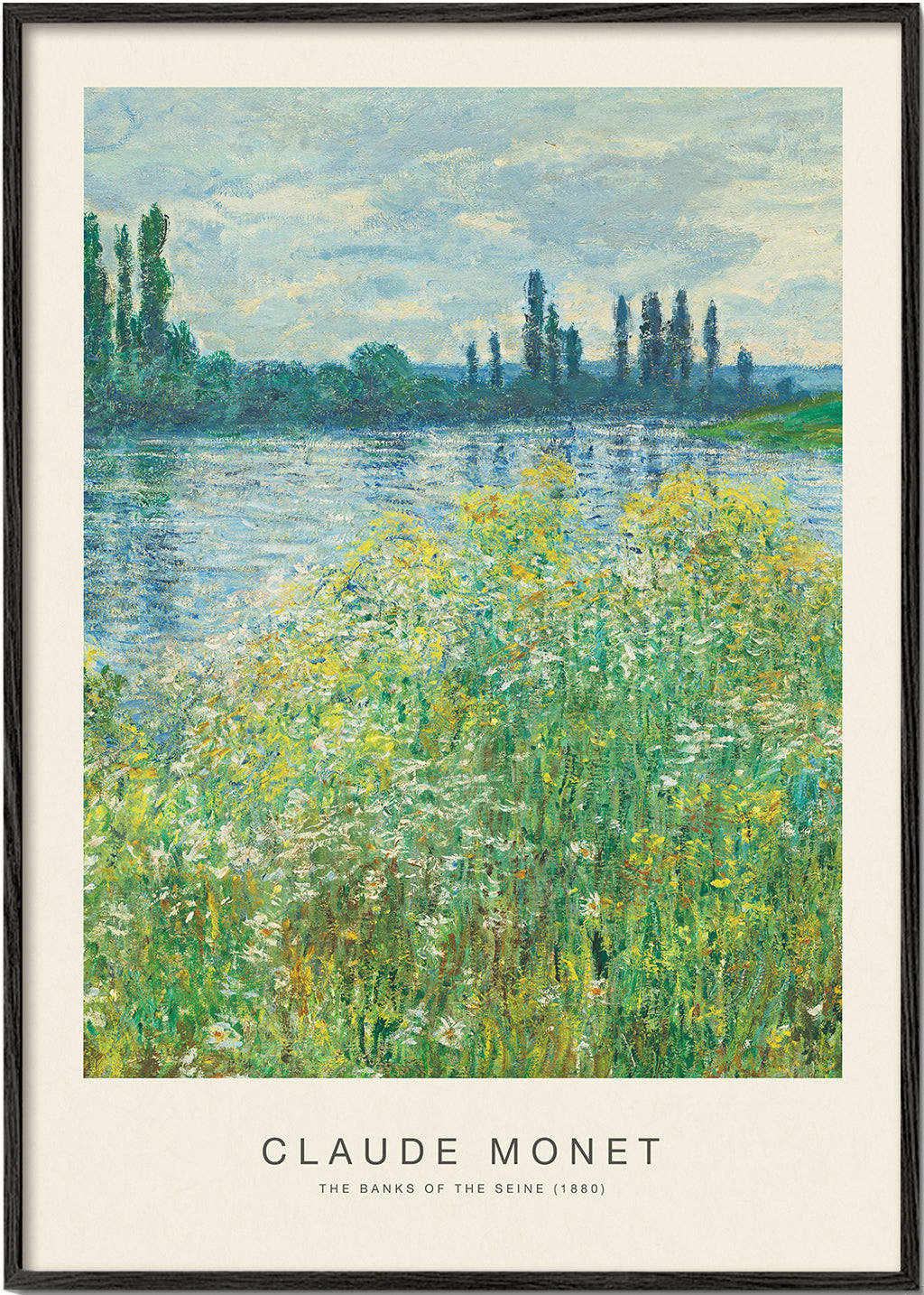 Cuadro de paisaje: Seines stränder med impressionistisk hand