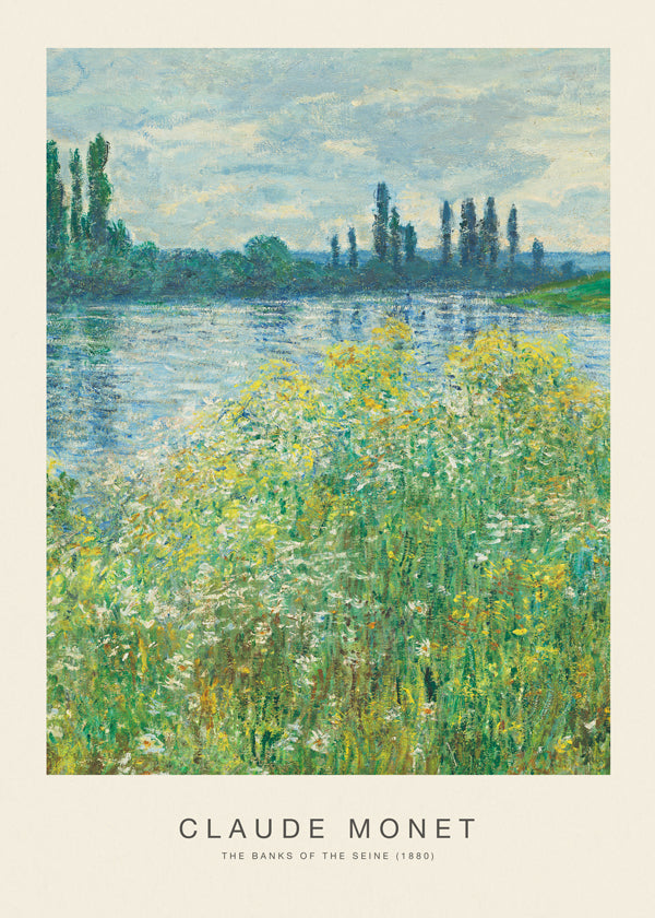 Cuadro de paisaje: Seines stränder med impressionistisk hand