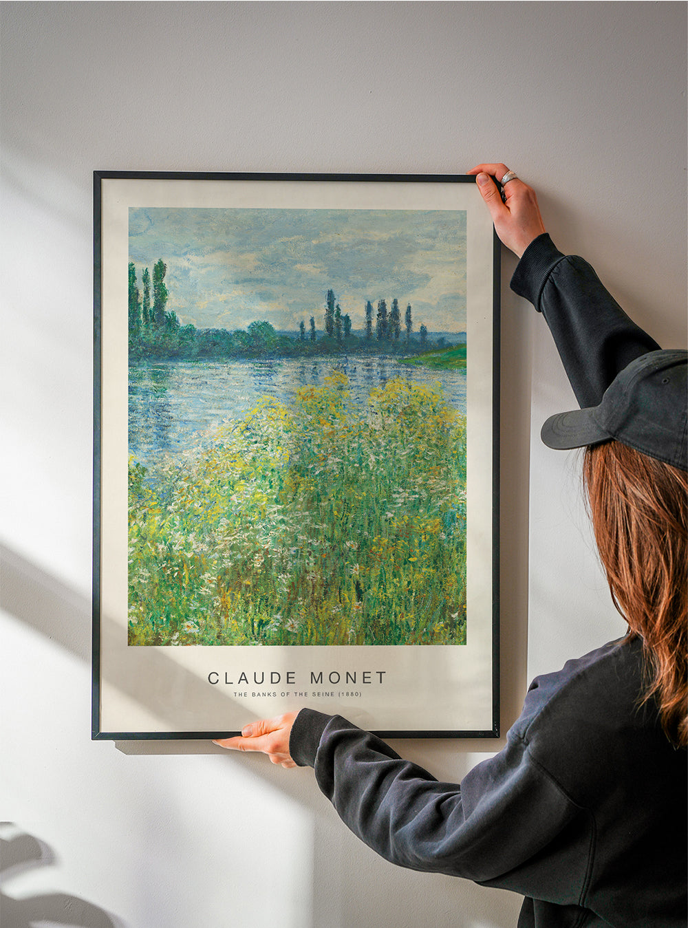 Cuadro de paisaje: Seines stränder med impressionistisk hand