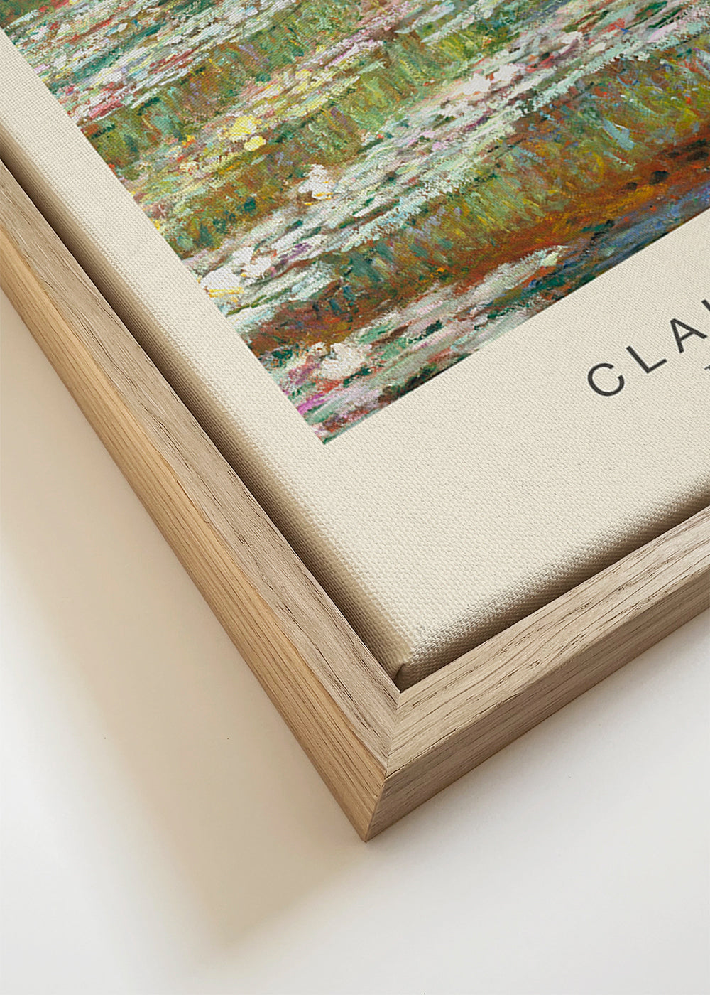 Botanisk print näckrosor och bro av Monet