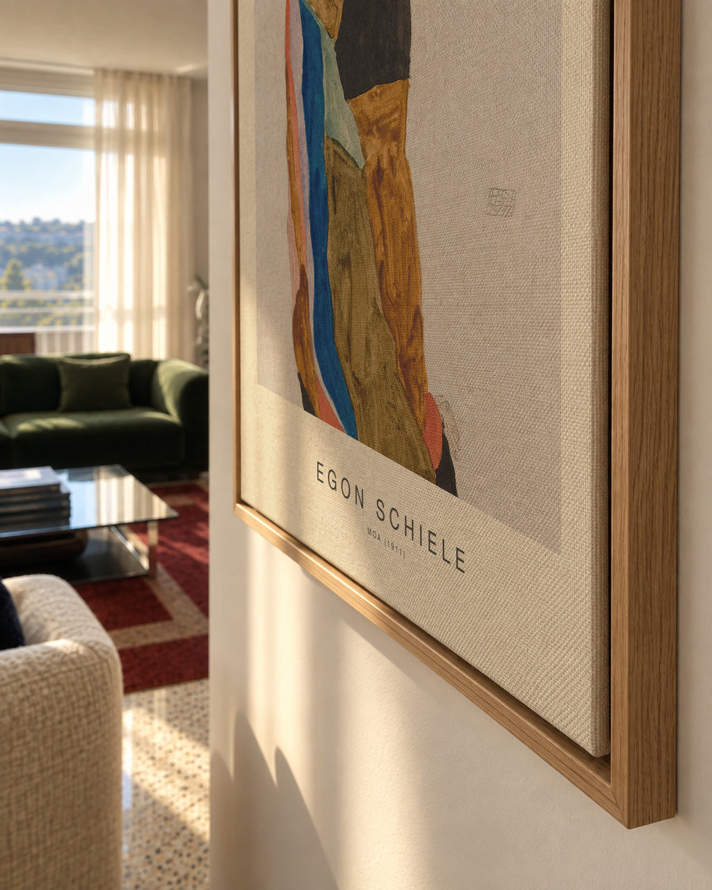 Moa (Special Edition) - Egon Schiele - Framed canvas detail