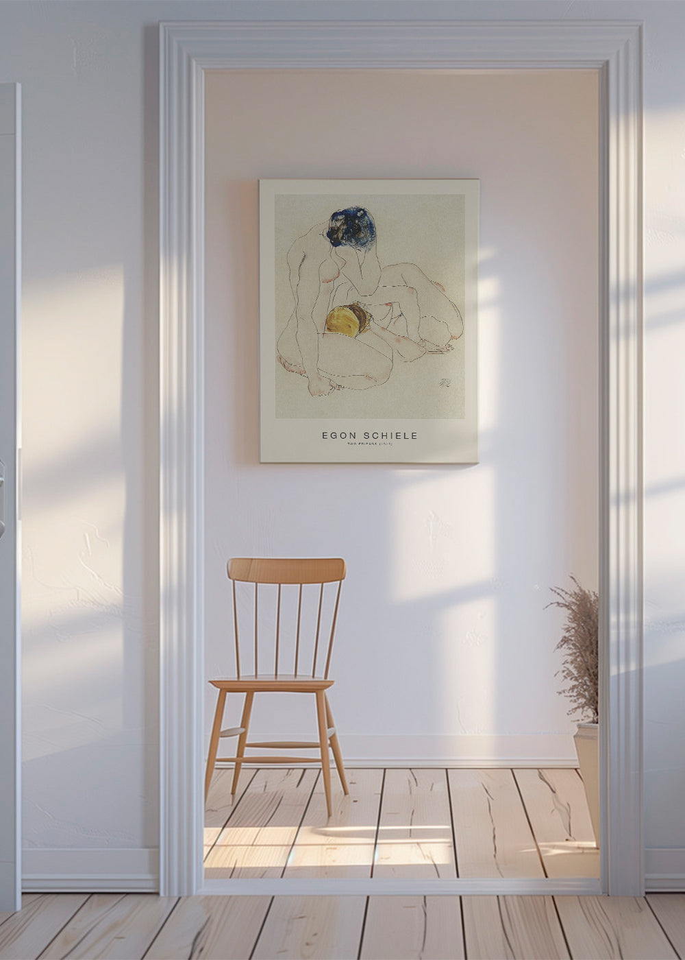 Illustration av två liggande figurer