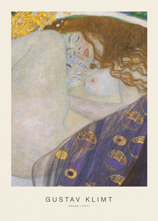 Vintage-affisch: Danae i gyllene toner