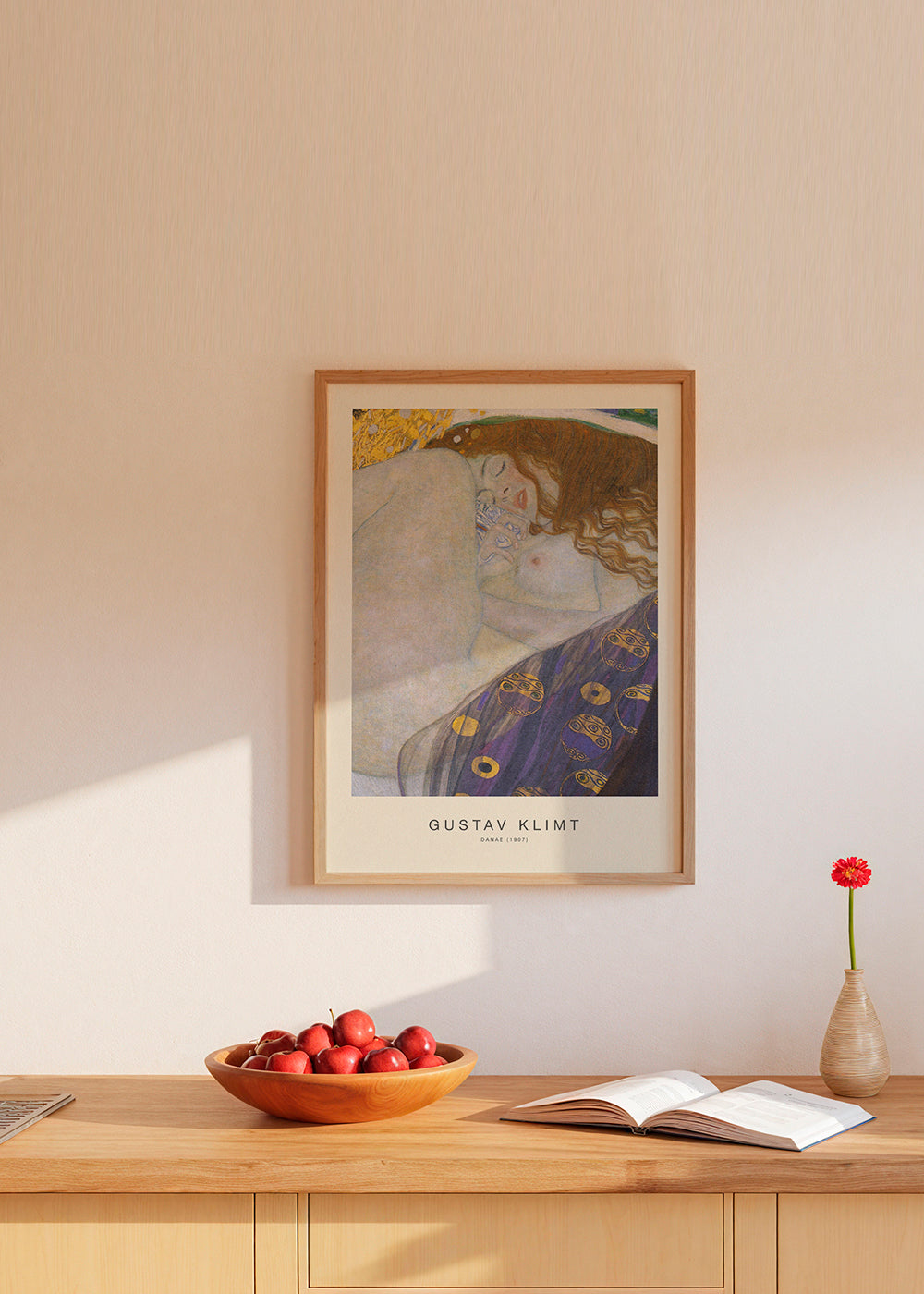 Vintage-affisch: Danae i gyllene toner