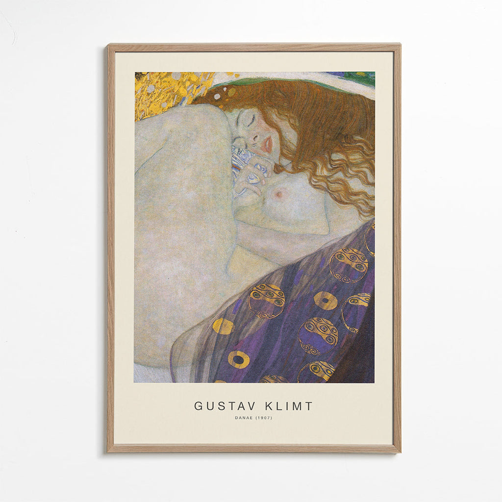 Vintage-affisch: Danae i gyllene toner