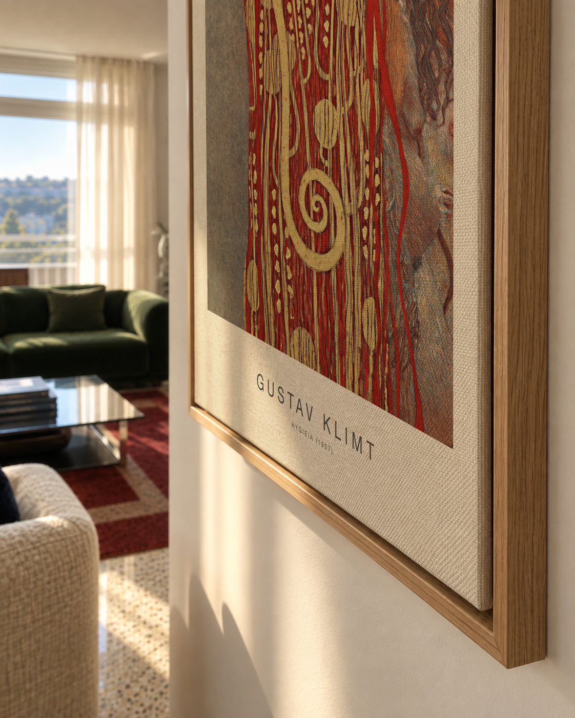 Hygieia (Special Edition) - Gustav Klimt - Framed canvas detail