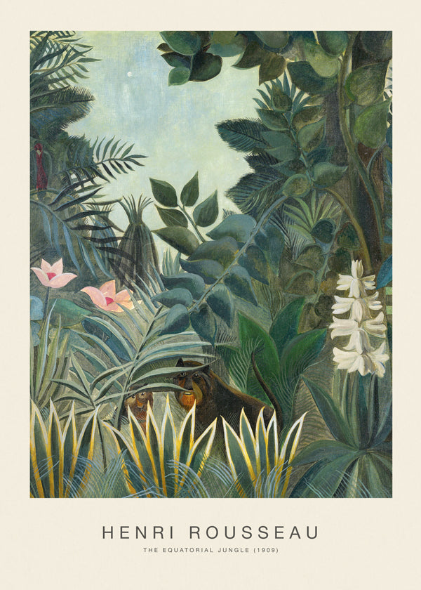 Botanisk poster: Rousseau djungel