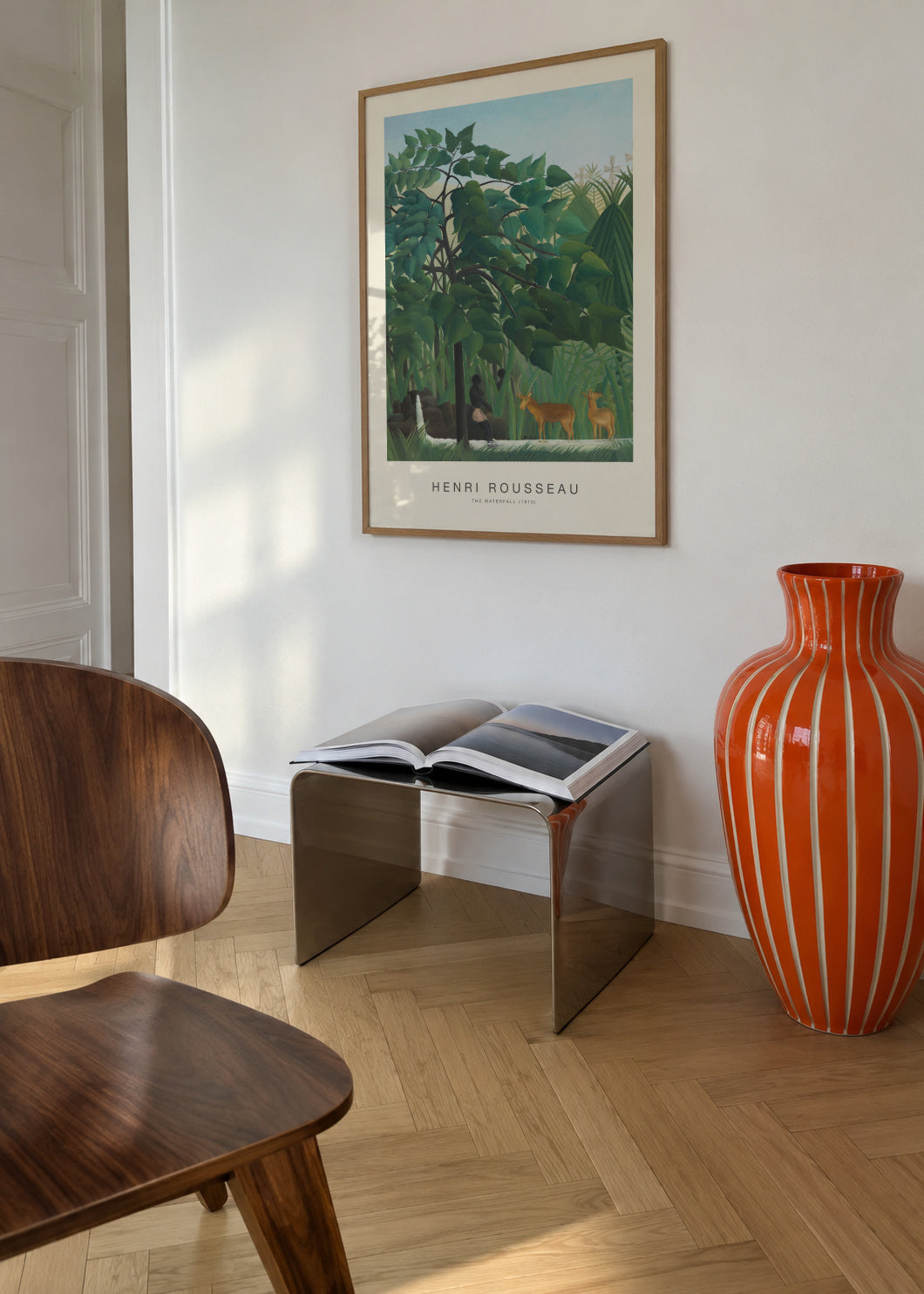 The Waterfall (Special Edition) - Henri Rousseau - Framed poster in an interior