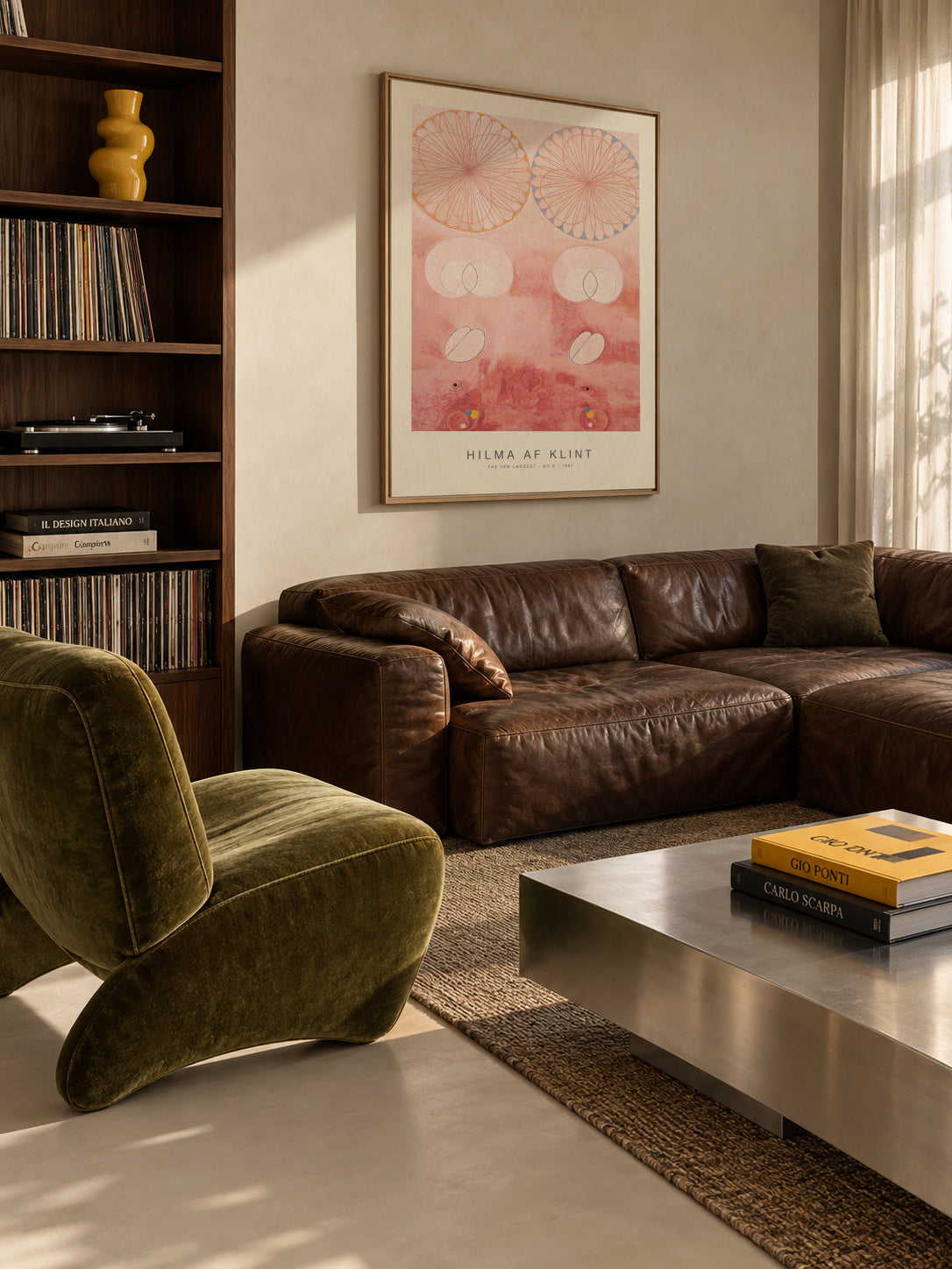 The Ten Largest, No.9 (Special Edition) - Hilma af Klint - Framed canvas in an interior