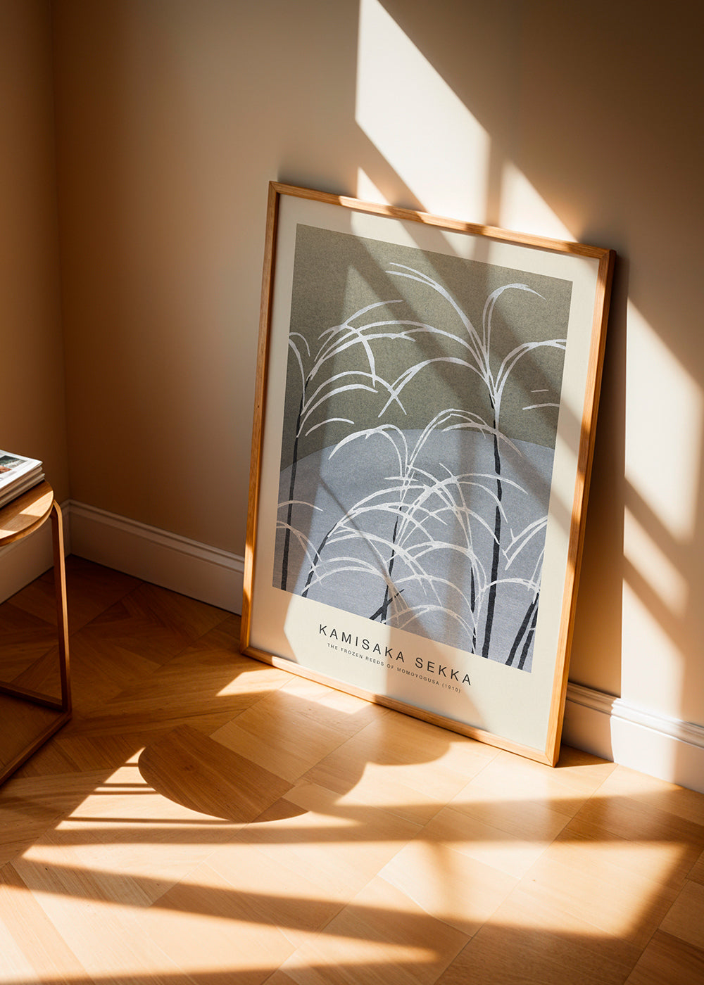 Botanisk poster: studie av frusna vass