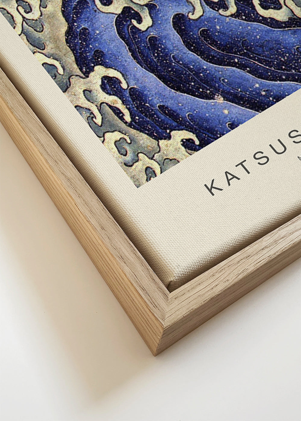 Hokusai-vågillustration i blått