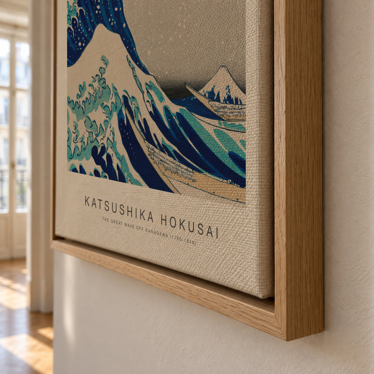 The Great Wave Off Kanagawa (Special Edition) - Katsushika Hokusai - Framed canvas detail