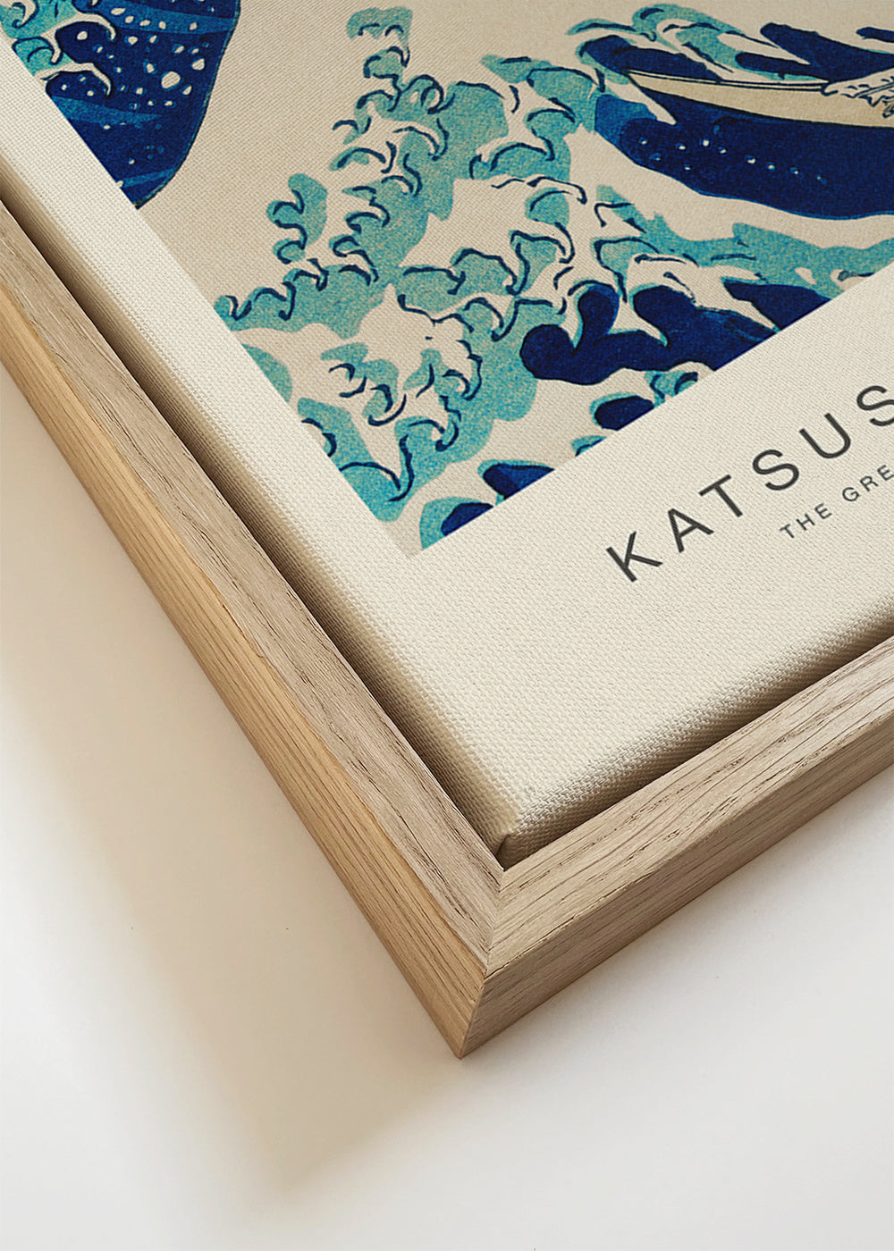 Japansk vågillustration i blått