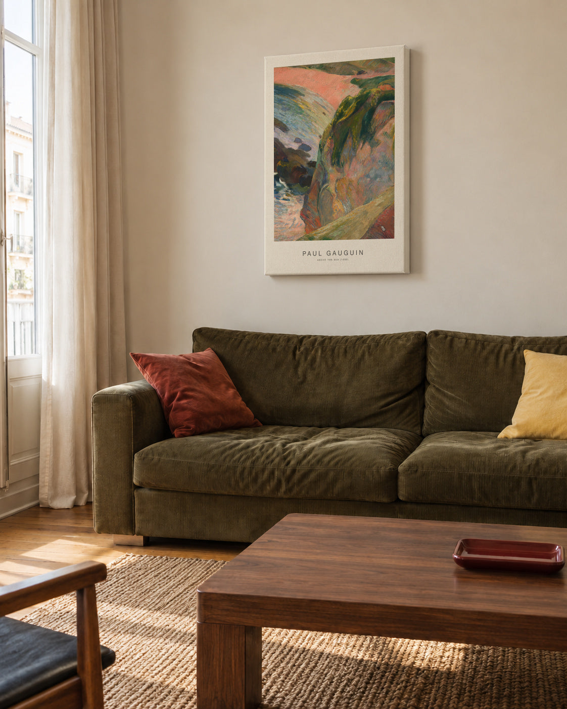 Above the Sea (Special Edition) - Paul Gauguin - Unframed canvas in an interior