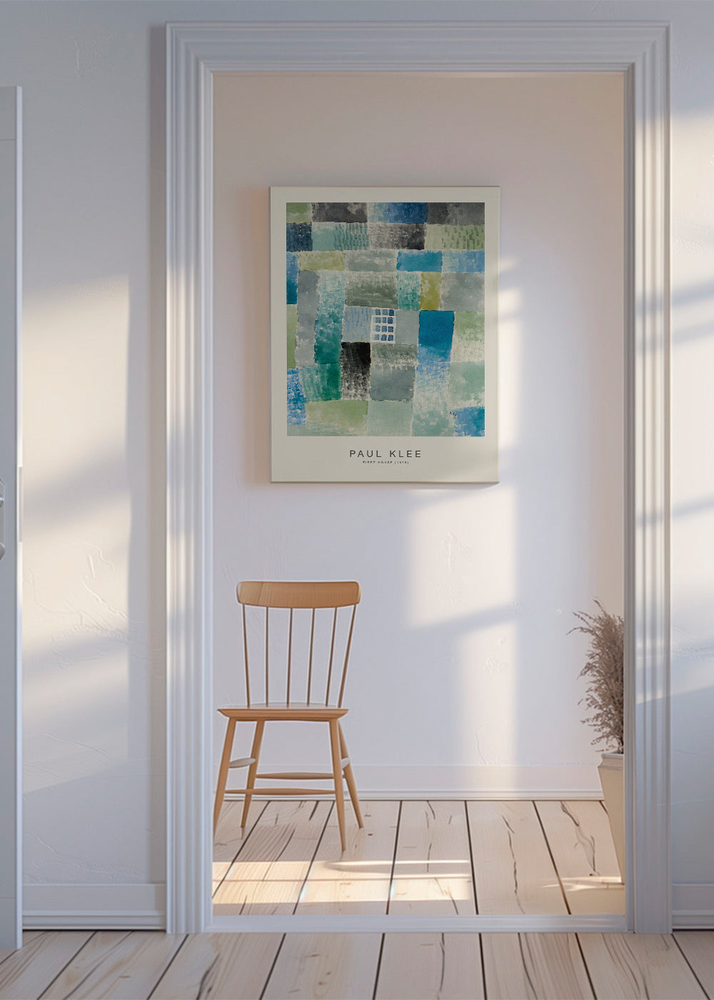 Abstrakt akvarell geometrisk tavla