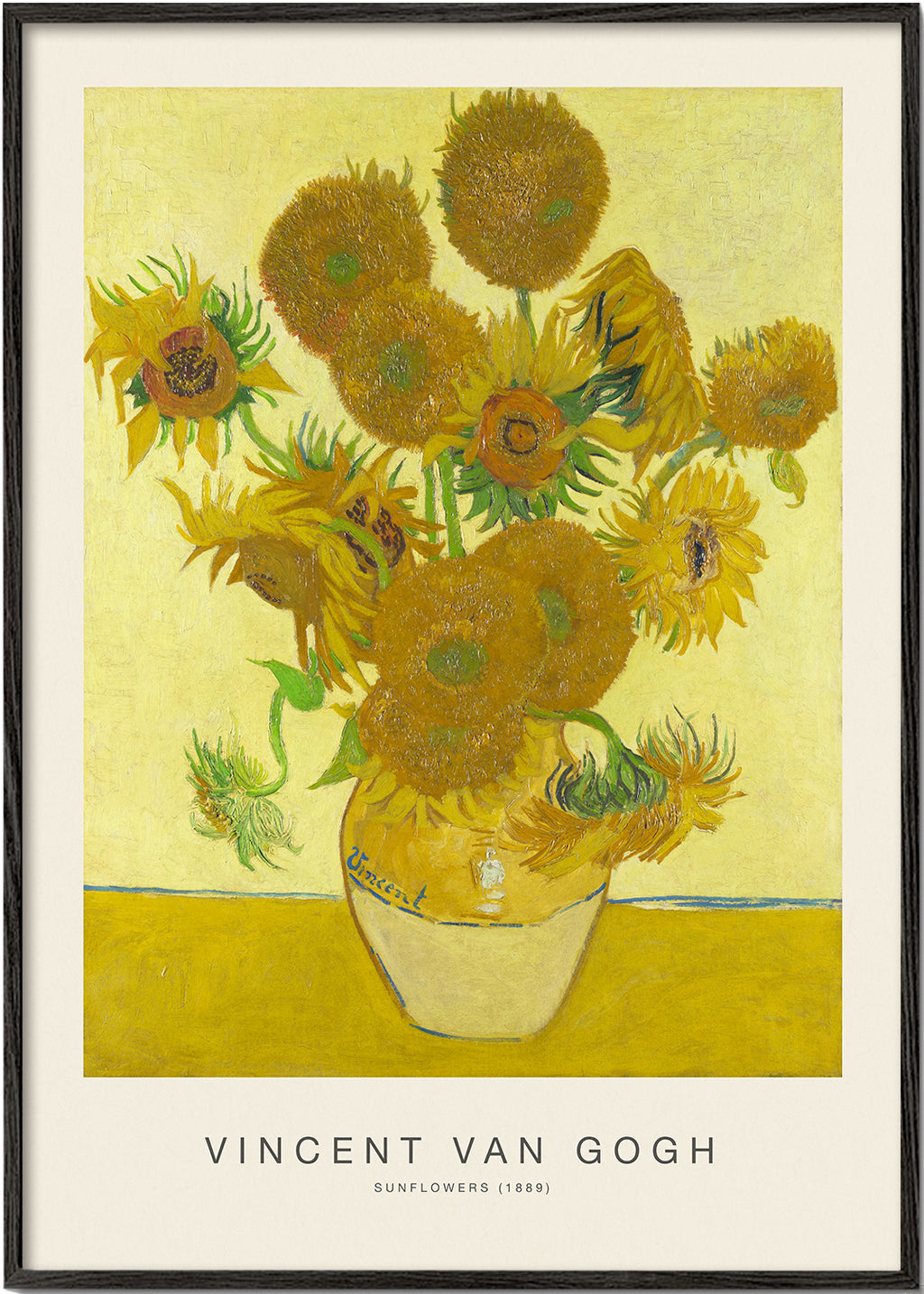 Botanisk poster Solrosor i vas