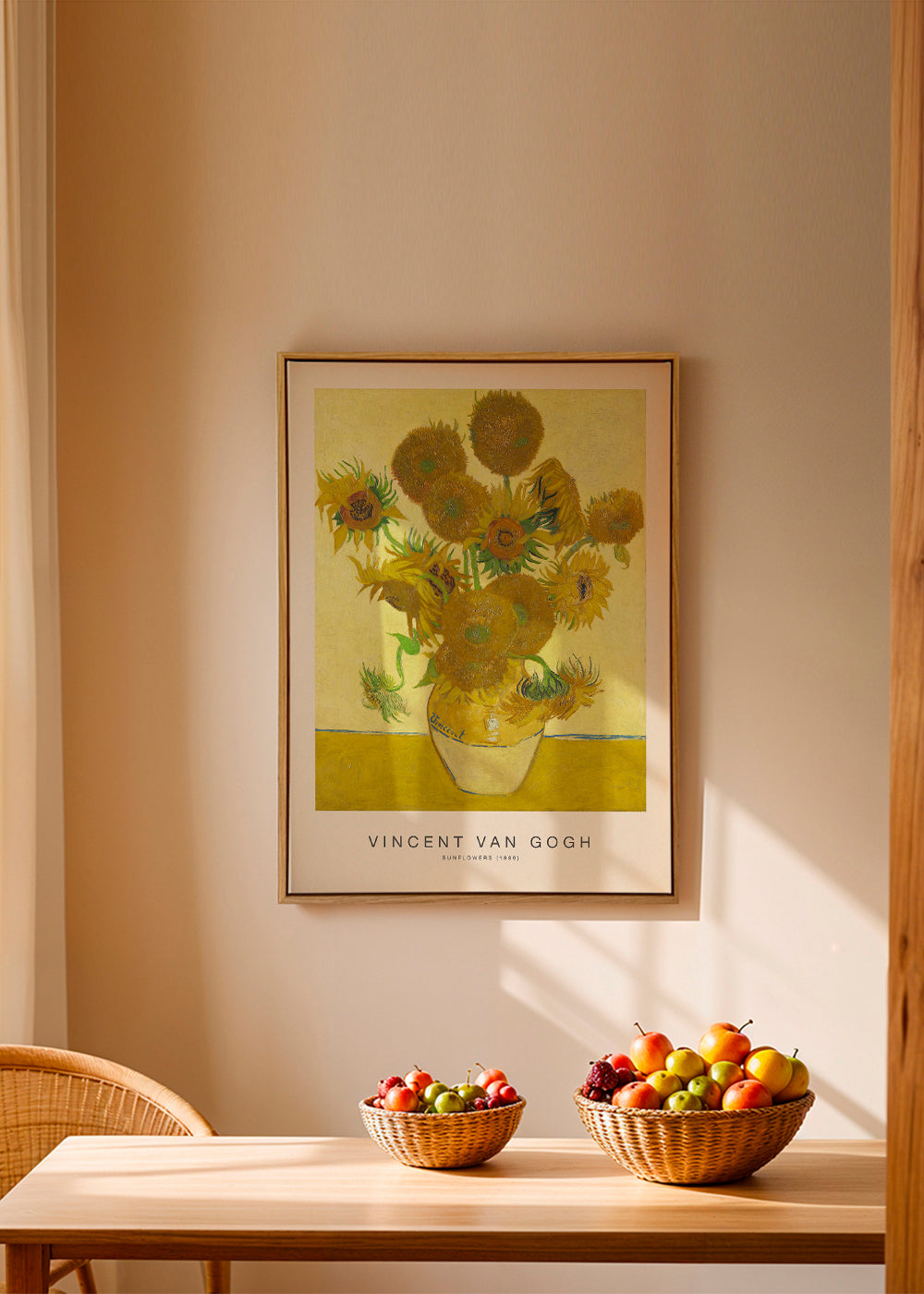 Botanisk poster Solrosor i vas
