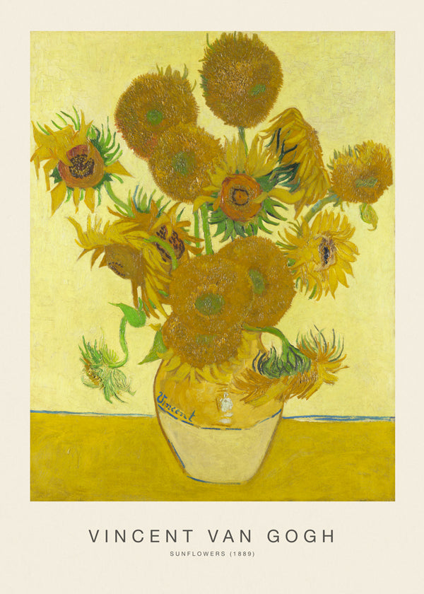 Botanisk poster Solrosor i vas