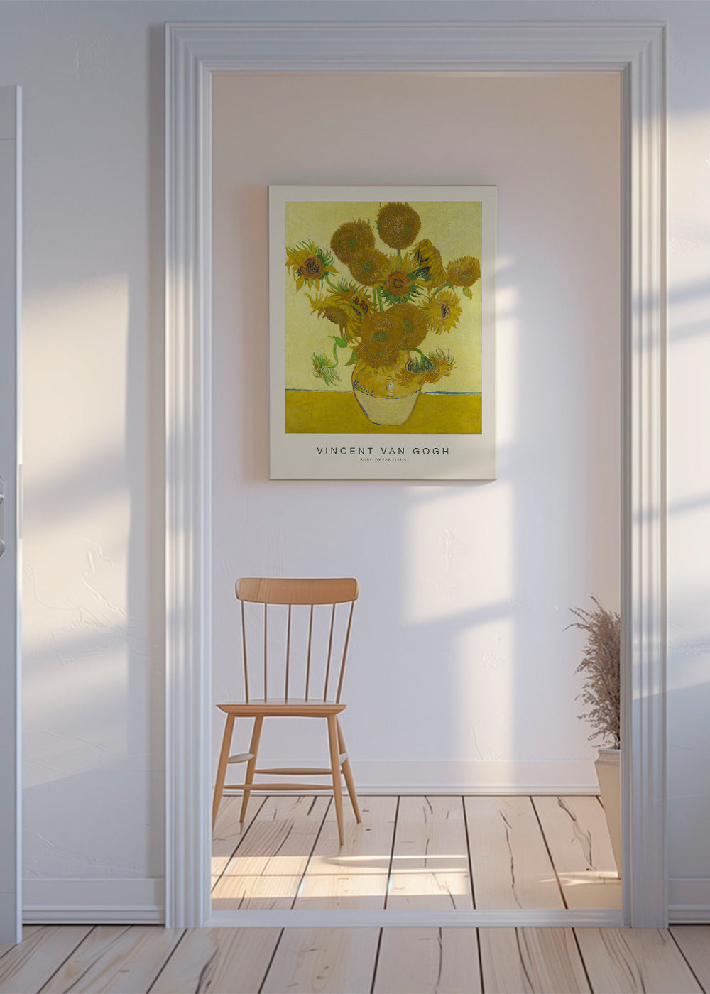 Botanisk poster Solrosor i vas