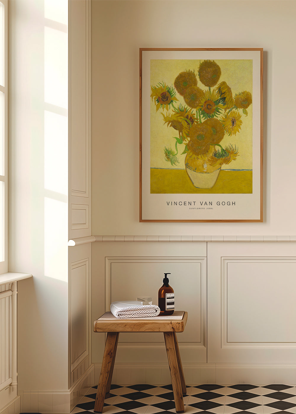 Botanisk poster Solrosor i vas