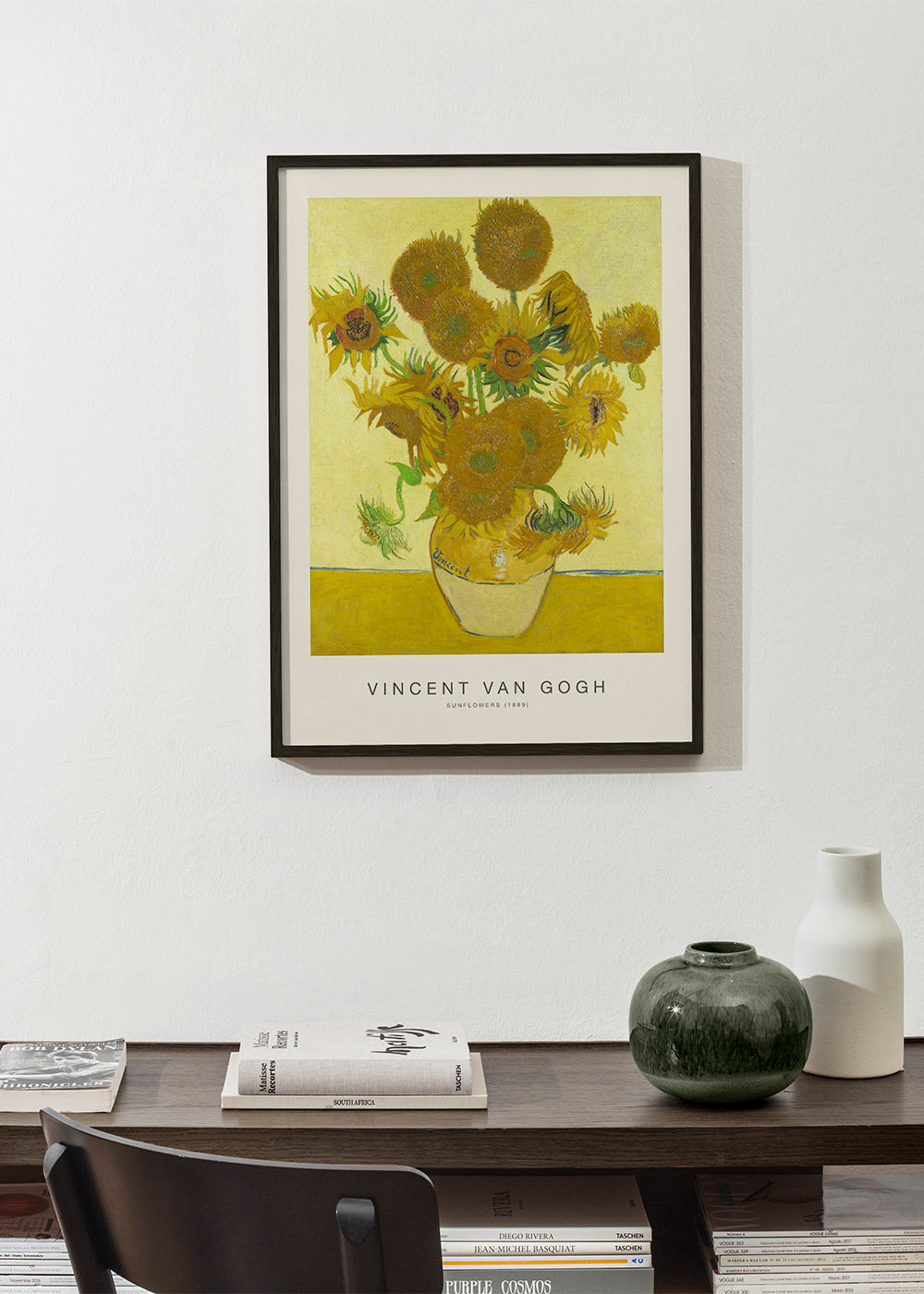 Botanisk poster Solrosor i vas