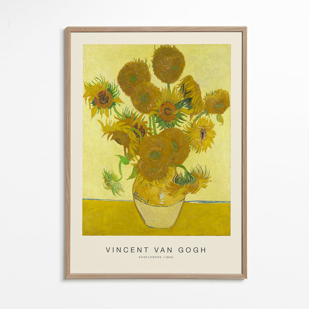 Botanisk poster Solrosor i vas