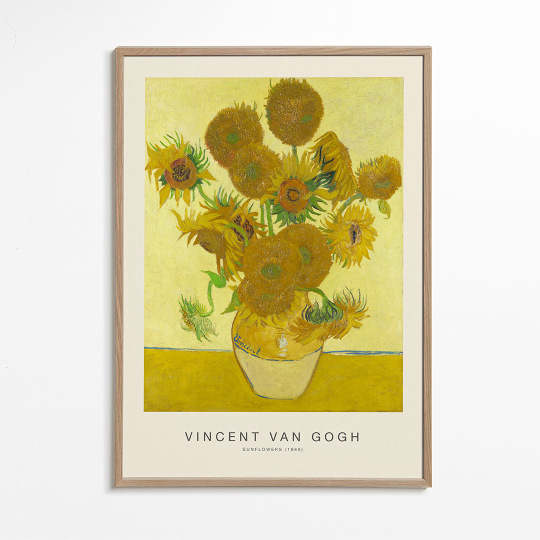 Botanisk poster Solrosor i vas